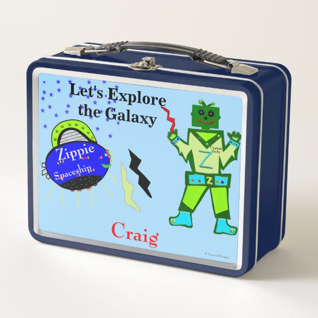 Lunch Box Le vaisseau spatial du capitaine Zacky Robot (Devant)