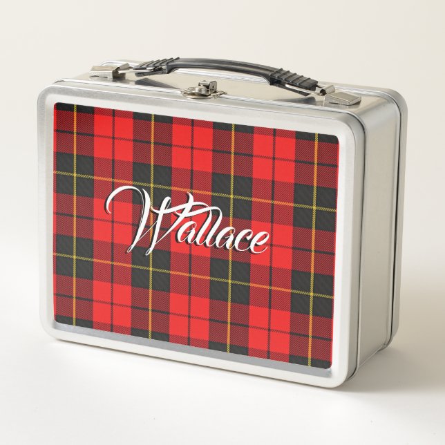 Lunch Box L'écossais mange ! Plaid de tartan de Wallace de (Devant)