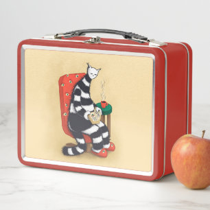 Lunch Box Lecture du livre de chat Lover