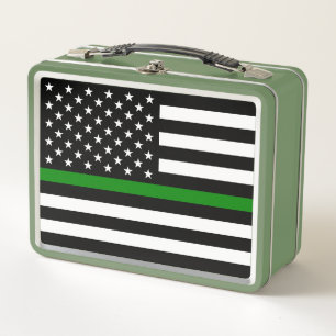 Lunch Box Légère ligne verte : Anciens combattants patriotiq