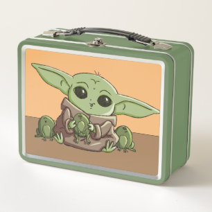 Lunch Box L'enfant jouant avec des grenouilles esquisse arti