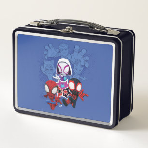 Lunch Box L'équipe Spidey saute de Black Cat, Sandman, Elect