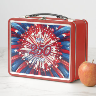 Lunch Box Les 250 ans d'Amérique 1776-2026 Feux d'artifice R
