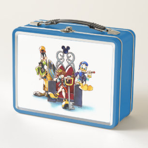 Lunch Box Les Coeurs du Royaume Trône, Donald et Goofy on T