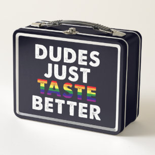 Lunch Box Les mecs Goûtent une meilleure idée de cadeau Gay 