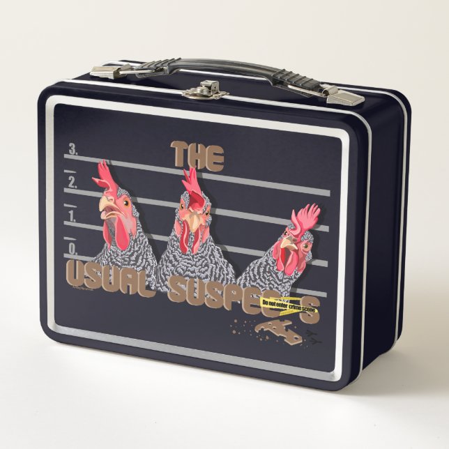 Lunch Box Les suspects habituels de POULET—Poules rocheuses  (Devant)