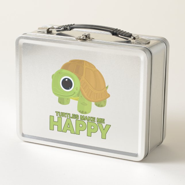 Lunch Box Les tortues me rendent heureux (Devant)