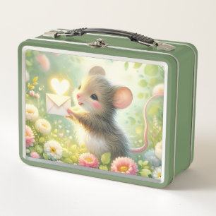 Lunch Box Lettre d'amour de souris de cottage Prairie