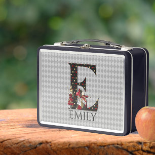 Lunch Box LETTRE E DU COEUR DE WONderland Alice & Reine DES
