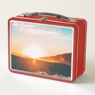 Lunch Box lever de soleil sur une montagne
