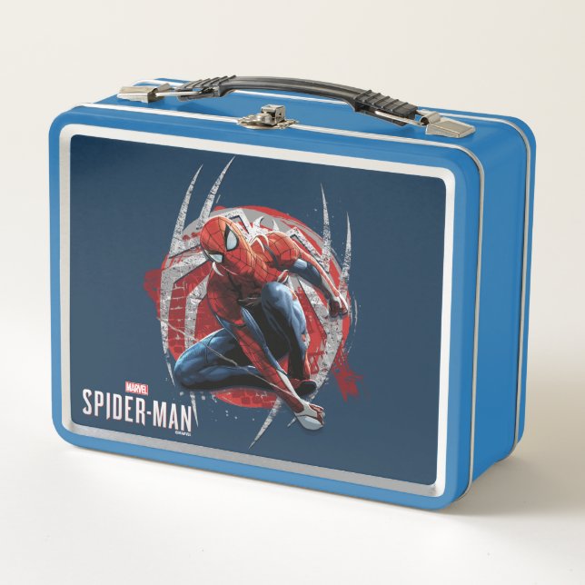 Lunch Box L'homme-araignée de Marvel | Web Swing Street Art  (Devant)