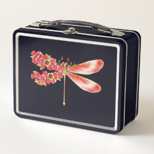 Lunch Box libellule de fleurs avec sakura de bijoux