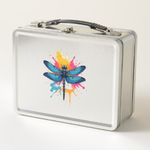 Lunch Box Libellule peinte Art Coloré Pop Art
