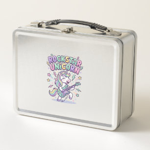 Lunch Box Licorne Rockstar Licorne Charmant Vêtements Graphi