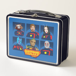 Lunch Box Ligne de profil d'équipe des Gardiens de la Galaxi