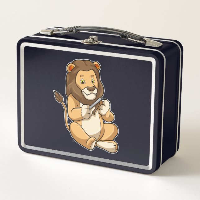 Lunch Box Lion avec flèches à ongles (Devant)