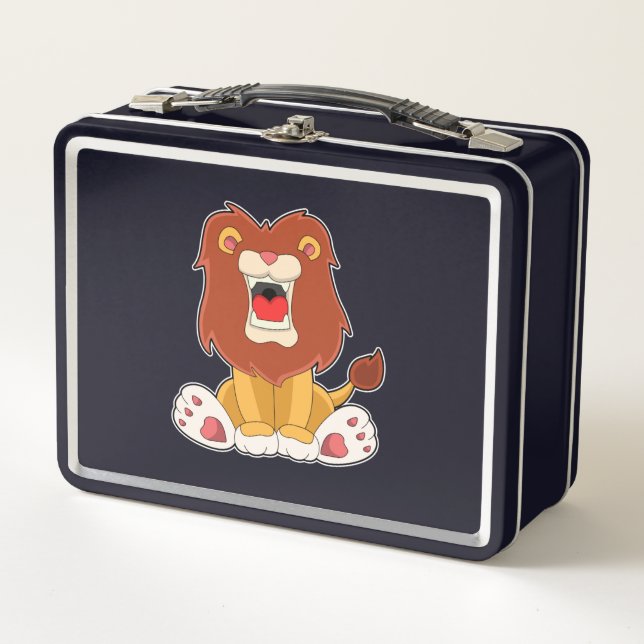 Lunch Box lion rugissant (Devant)