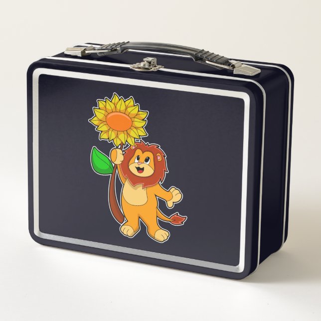 Lunch Box Lion with Flower (Devant)
