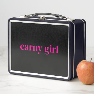 Lunch Box Logo de fille carnaval classique