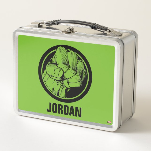 Lunch Box Logo de poing Avengers Hulk (Devant)