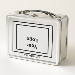 Lunch Box Logo personnalisé simple et élégant ici société cl