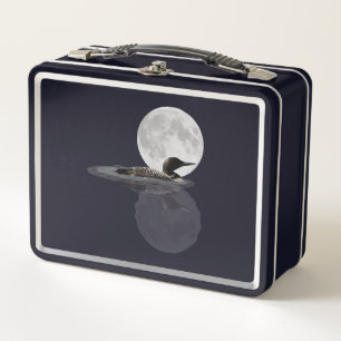 Lunch Box Loon Swims Dans La Boîte À Déjeuner Lune