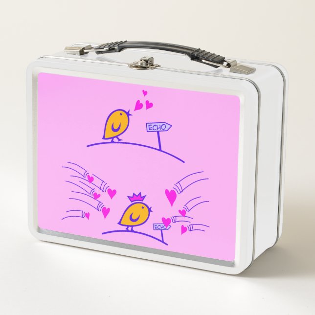 Lunch Box LOVE ECHO - Comic Birds Tweetlercools 3 (Devant)
