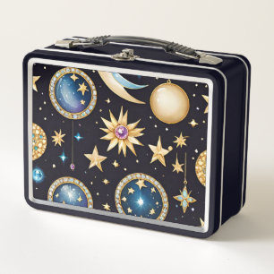 Lunch Box Lune Et Étoiles Céleste