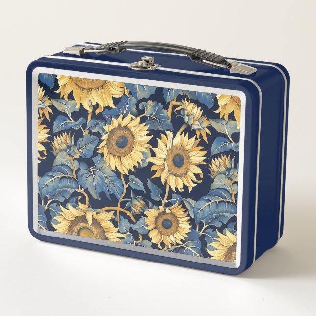 Lunch Box Lunette de tournesol rétro (Devant)