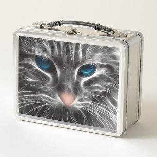 Lunch Box Magnifique Chat au Yeux Bleus