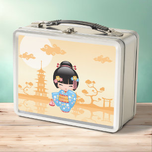 Lunch Box Maiko Kokeshi poupée mignonne japonais Geisha jaun