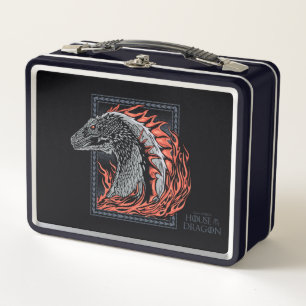 Lunch Box MAISON DU DRAGON   Profil de dragon en flammes