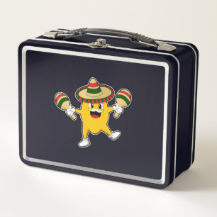Lunch Box Mango comme musicien avec Maraca