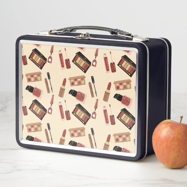 Lunch Box Maquillage Cosmétique Beauté Motif Cosmetologie (En situation)