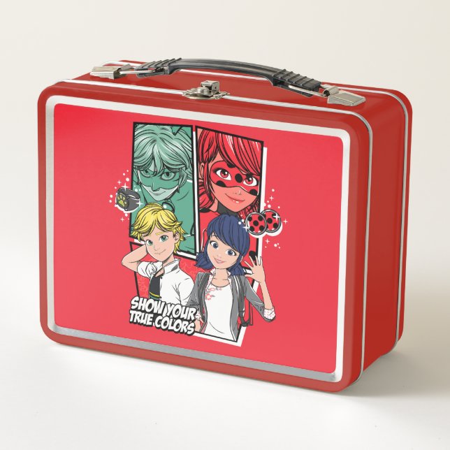 Lunch Box Marinette comique miqueuse & Adrien Véritables Cou (Devant)