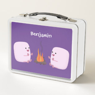 Lunch Box Marshmallows mignons roses par dessin animé sur le