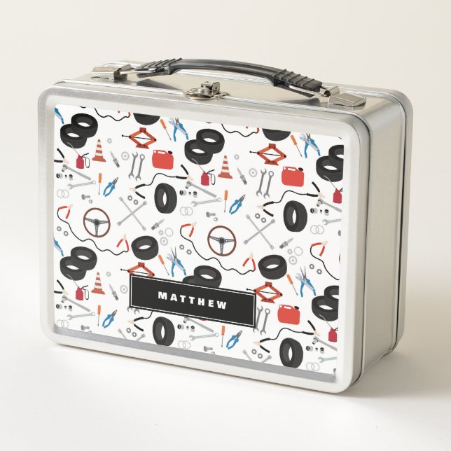 Lunch Box Mécanicien automobile Outils de l'automobile Enfan (Devant)