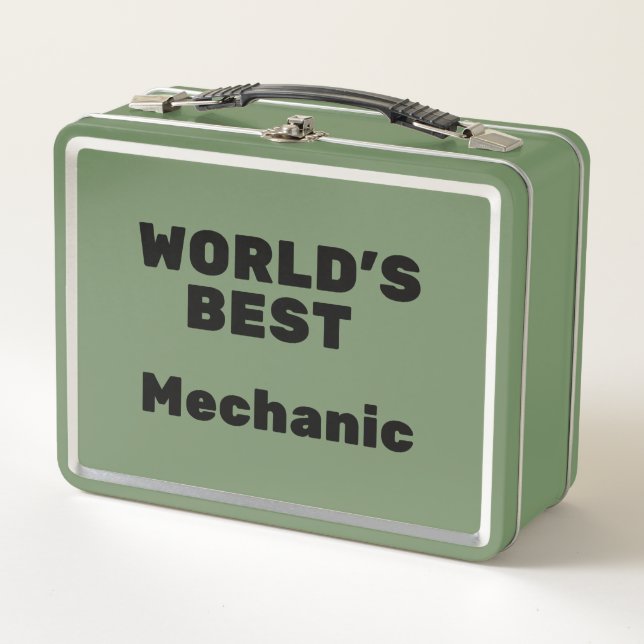 Lunch Box Meilleur mécanicien au monde (Devant)