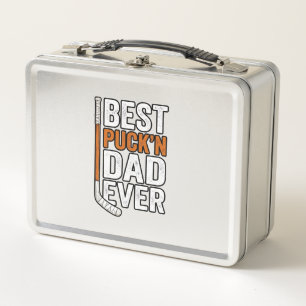 Lunch Box Meilleur Père de Hockey Puck'n Papa Vector Design_