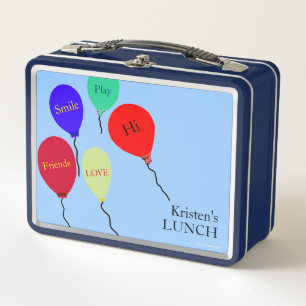 Lunch Box Messages d'enfants en ballon coloré