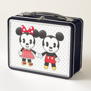 Lunch Box Mickey & Minnie Holding Mains Emoji