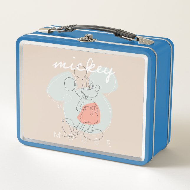 Lunch Box Mickey Mouse Continuous Line Graphic (Devant)