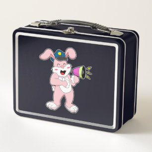 Lunch Box Microphone de l'officier de police de Rabbit