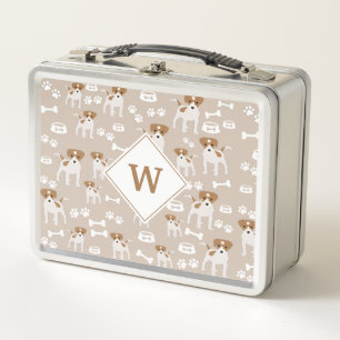Lunch Box Mignonne Chien Chiot Empreintes de pattes Motif Mo