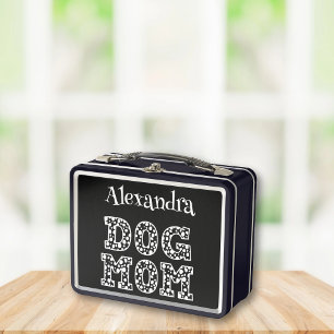 Lunch Box Mignonne Dotted Chien Maman typographie graphique