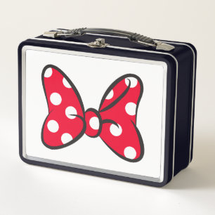 Lunch Box Minnie branchée   Bow Pot Rouge - Personnalisé