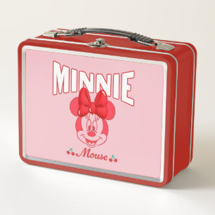 Lunch Box Minnie Mouse Retro Sourire Cerise