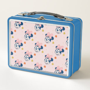 Lunch Box Minnie Mouse souriante motif floral