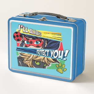 Lunch Box Miraculous Ladybug & Cat Noir toujours vous protég