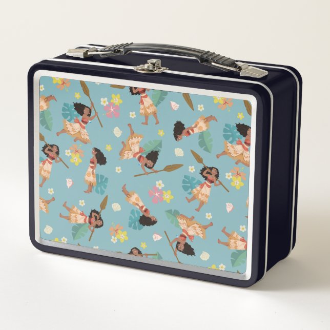 Lunch Box Moana | Modèle floral (Devant)